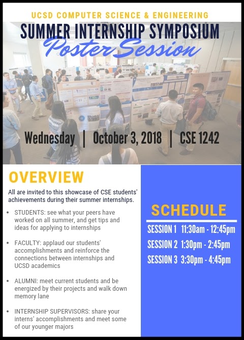 Image of brochure for 2018 Summer Internship Symposium