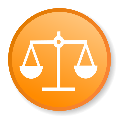 Icon of scales representing ethics